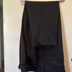 Black Dress Pants with Straight Leg Design